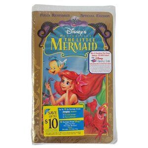 The Little Mermaid VHS Clamshell Walt Disney Special Edition Ariel Ursula 1998